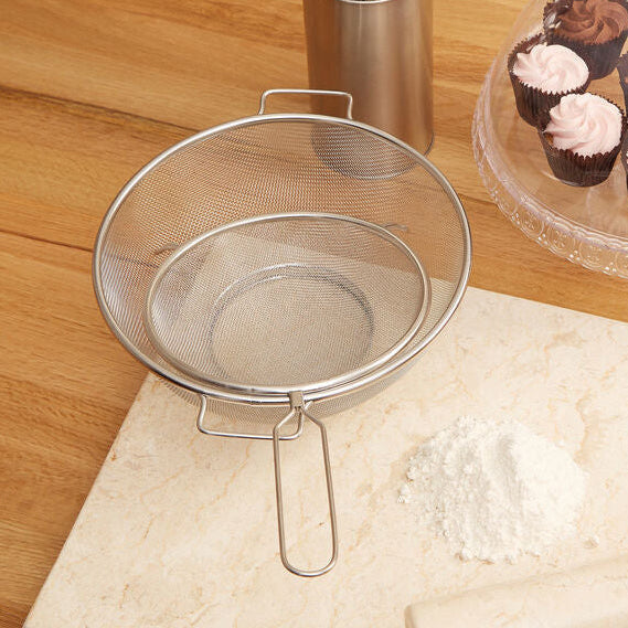 Orsina Zenigo Stainless Steel Fine Mesh Colander with Dual Handles