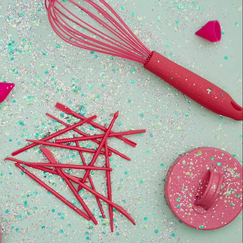 Orsina Silicone Whisk – Hot Pink Heat Resistant Non-Stick Kitchen Tool