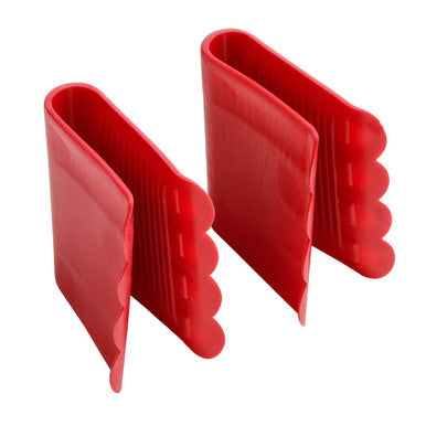 Orsina Dora Anti-Scald Grips – Set of 2 Heat-Resistant Red TPR Pot Holders