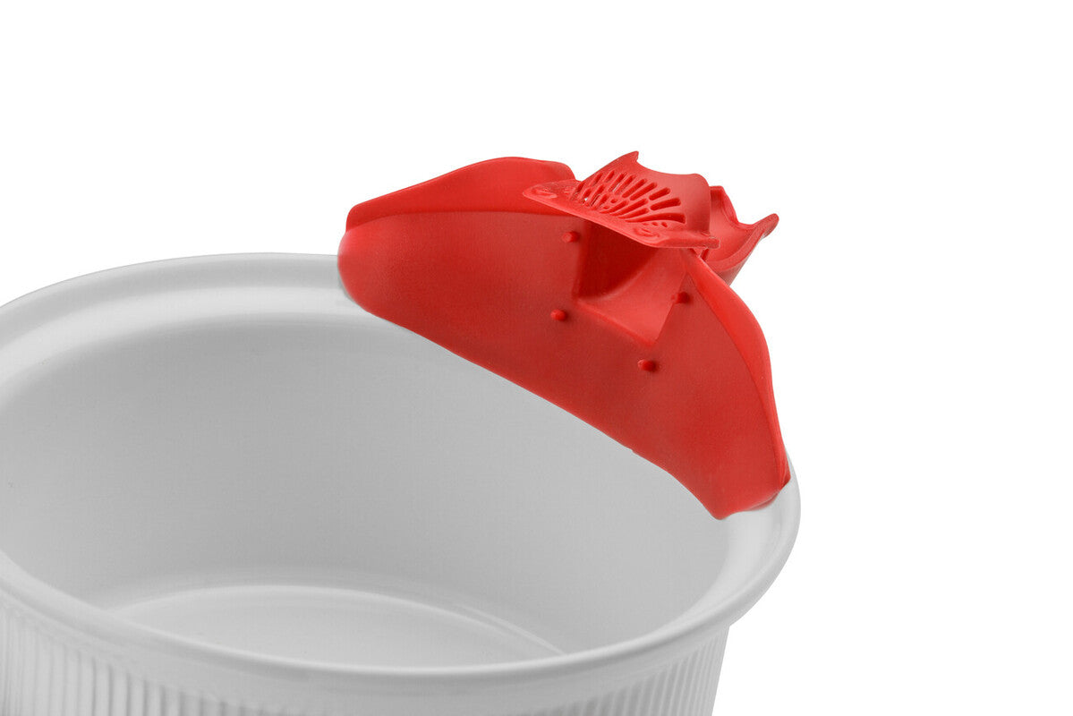 Orsina Silicone Grease Pouring Spout – Heat Resistant Red Kitchen Tool