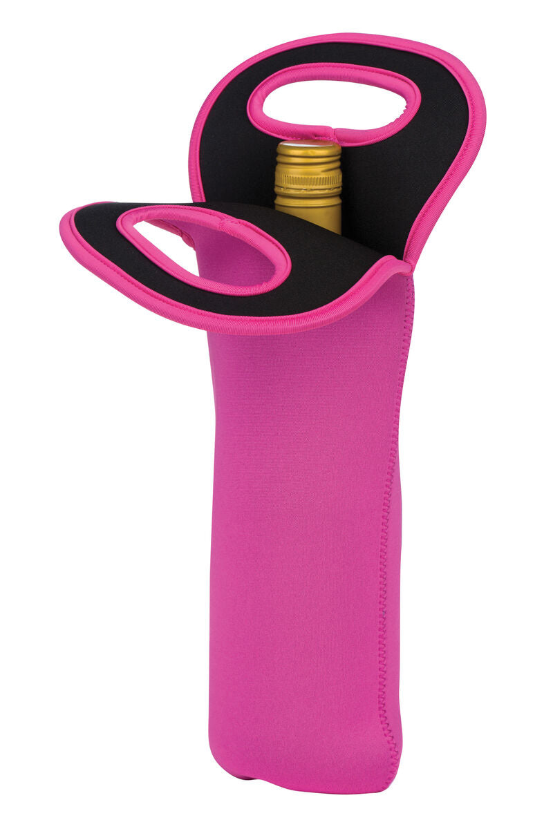 Orsina Neoprene Wine Bottle Holder – Hot Pink Insulated Carrier