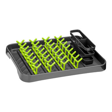 Orsina Laurie Dish Drainer – Grey and Lime Green Polypropylene Rack