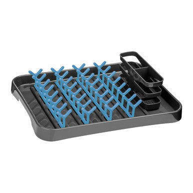 Orsina Laurie Dish Drainer – Grey and Blue Polypropylene Drying Rack