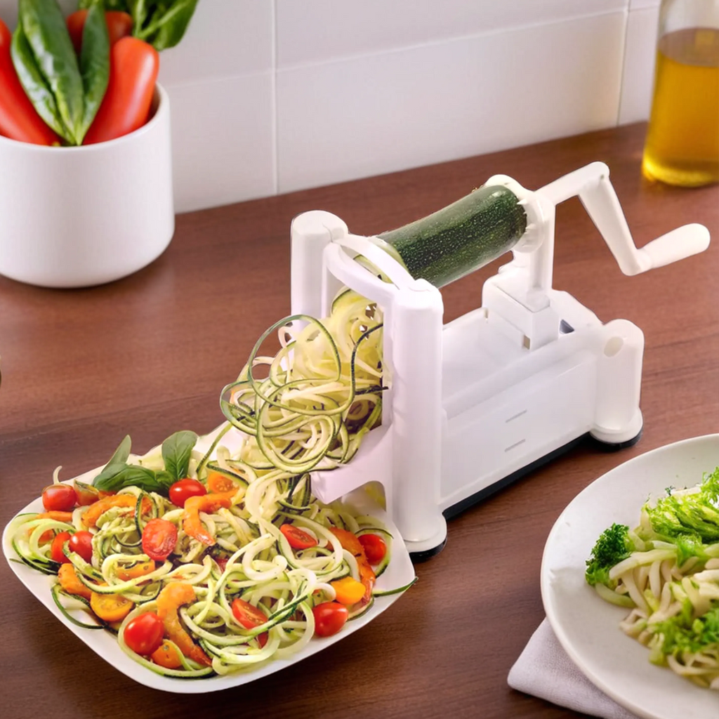 Orsina Stainless Steel Spiral Slicer – 3-in-1 Vegetable Ribbon Maker