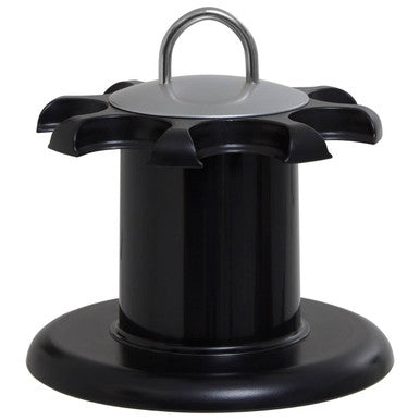 Orsina Luciano Black Revolving Spice Rack – 8 Bottle Kitchen Organizer