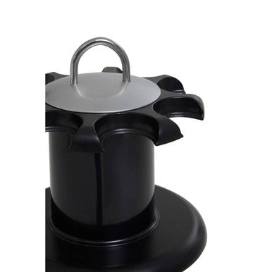 Orsina Luciano Black Revolving Spice Rack – 8 Bottle Kitchen Organizer
