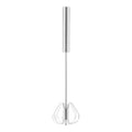 Orsina Press and Spin Stainless Steel Whisk | 26cm Matte Silver Finish