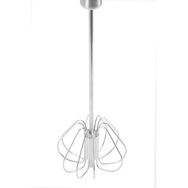 Orsina Press and Spin Stainless Steel Whisk | 26cm Matte Silver Finish