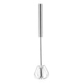 Orsina Press and Spin Stainless Steel Whisk – 30cm Matte Silver Finish