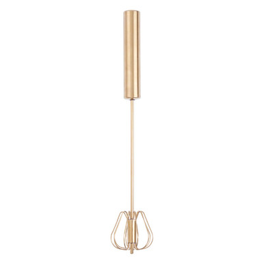 Orsina Press and Spin Whisk – 35cm Stainless Steel Light Gold