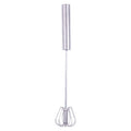 Orsina Press and Spin Stainless Steel Whisk – 35cm Matte Silver