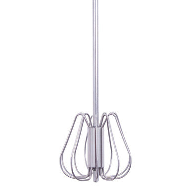 Orsina Press and Spin Stainless Steel Whisk – 35cm Matte Silver