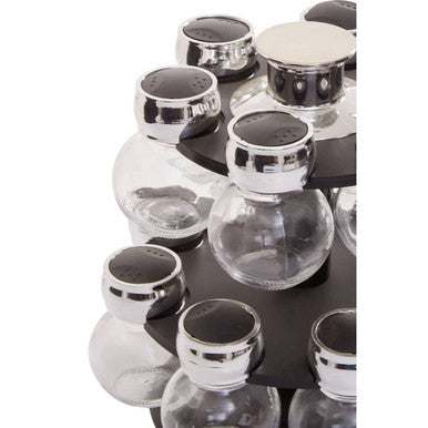 Orsina Luciano 2-Tier Revolving Spice Rack – 14 Bottle Kitchen Organizer