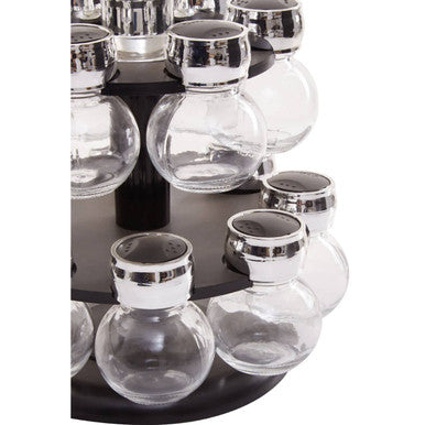 Orsina Luciano 2-Tier Revolving Spice Rack – 14 Bottle Kitchen Organizer