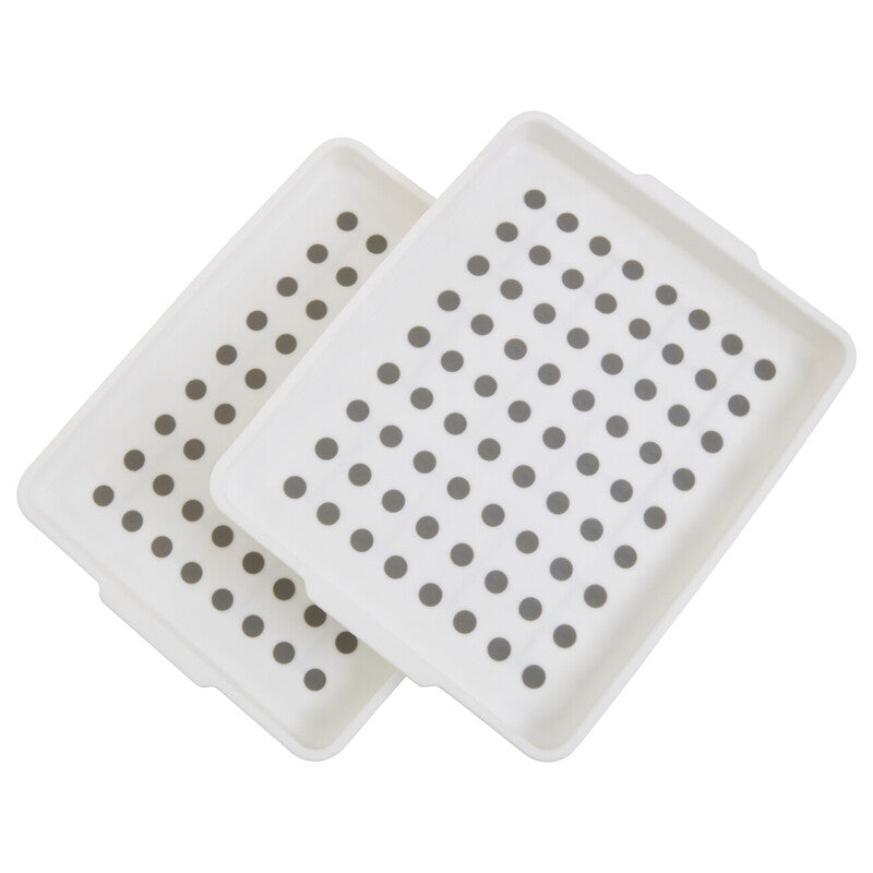 Orsina Foldable Cabinet Organisers – Set of 2 Non-Slip Kitchen Racks