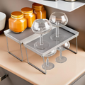 Orsina Foldable Cabinet Racks – Set of 2 Non-Slip Kitchen Shelves