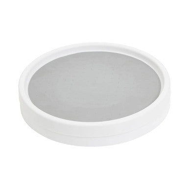 Orsina Lazy Susan Revolving Racks - Set of 2 White & Grey Organisers