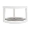 Orsina Romm 2-Tier Lazy Susan Revolving Spice Rack - White & Grey