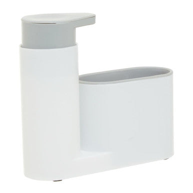 Orsina Romm Sink Tidy | Grey Kitchen Organiser with Soap Dispenser