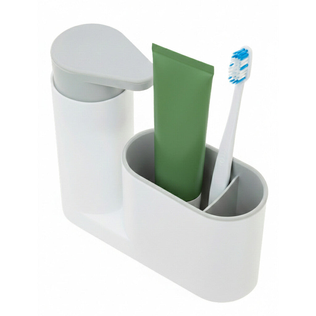 Orsina Romm Sink Tidy | Grey Kitchen Organiser with Soap Dispenser