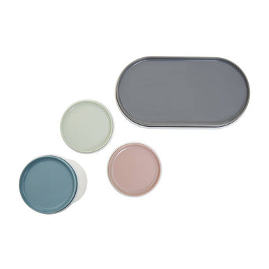 Orsina Romm 4-Piece Food Storage Container Set | Nesting & Stackable
