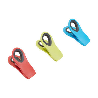 Orsina Tyri Magnetic Kitchen Clips – Set of 3 Assorted Bag Sealers