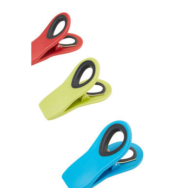 Orsina Tyri Magnetic Kitchen Clips – Set of 3 Assorted Bag Sealers