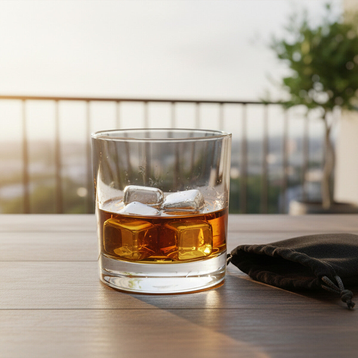 Orsina Stainless Steel Whisky Stones – Set of 4 Reusable Drink Chillers