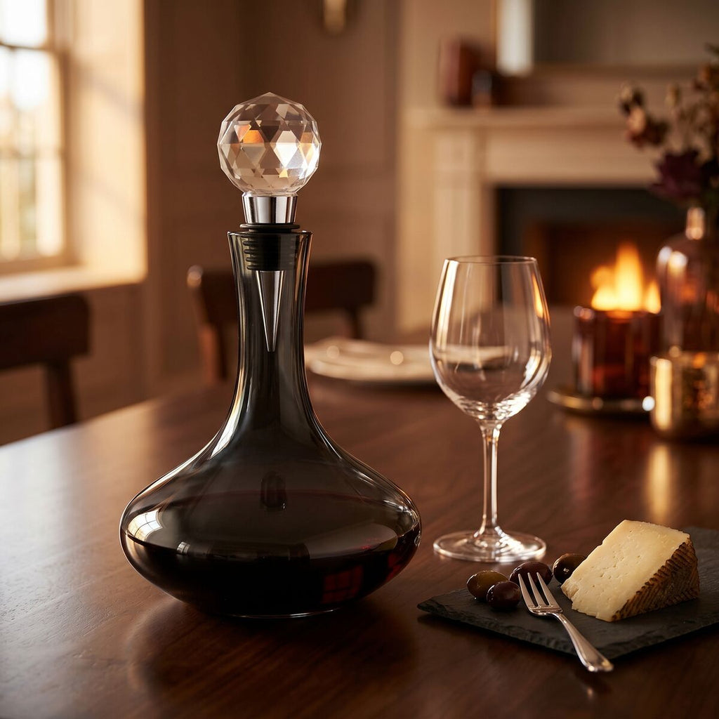 Orsina Patrin Black Diamond Wine Bottle Stopper – Sleek Barware Sealer