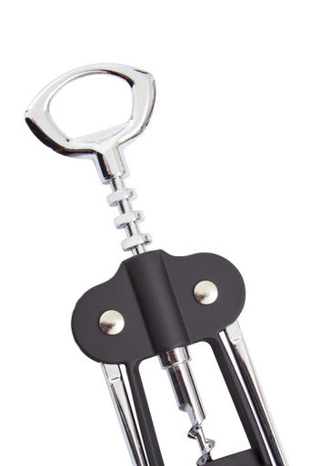 Orsina Patrin Wing Corkscrew | Black Steel Wine & Bottle Opener
