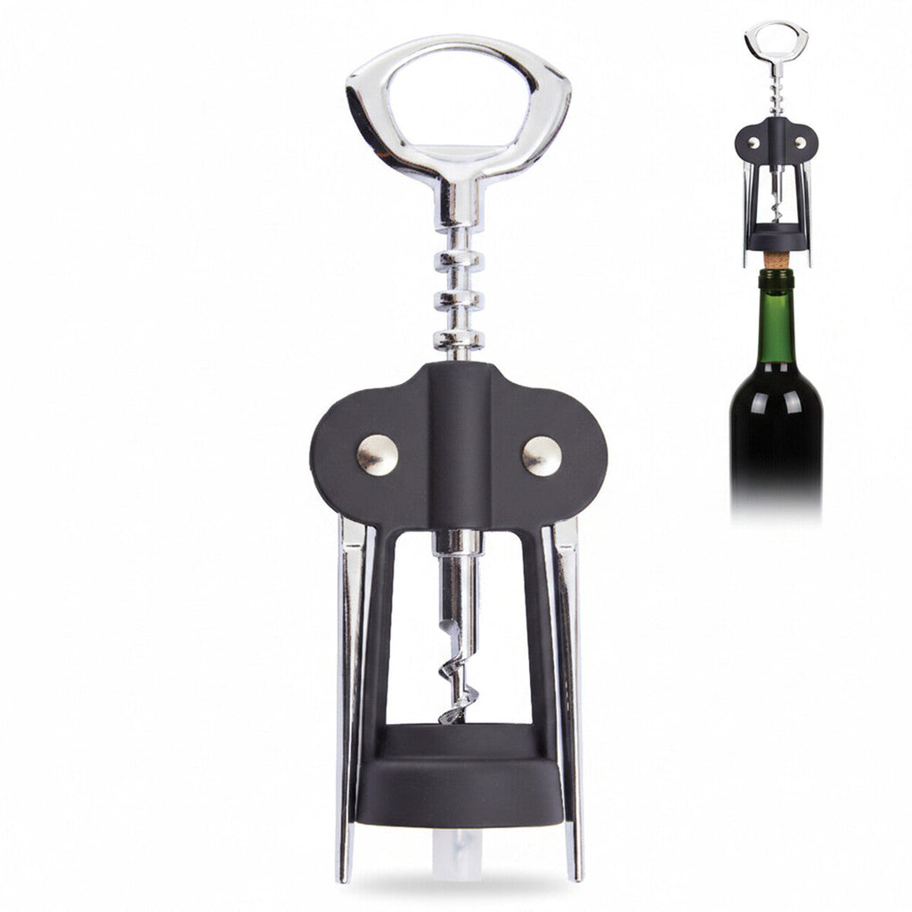 Orsina Patrin Wing Corkscrew | Black Steel Wine & Bottle Opener