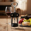 Orsina Patrin Wing Corkscrew | Black Steel Wine & Bottle Opener