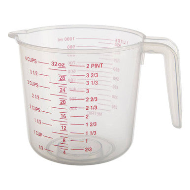 Orsina Clear Plastic Measuring Jugs – Set of 3 Nesting Kitchen Tools