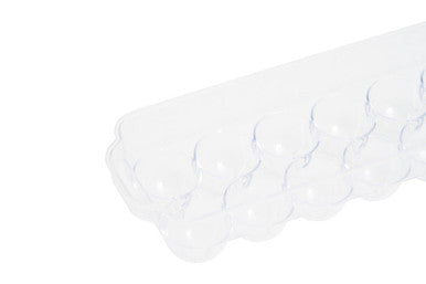 Orsina Stackable 14 Egg Storage Tray with Lid - Clear Plastic Fridge Box