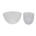 Orsina Romm 5-Piece Clear Plastic Mixing Bowls with Non-Slip Bases