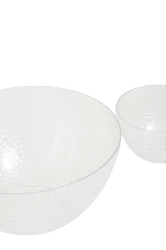 Orsina Romm 5-Piece Clear Plastic Mixing Bowls with Non-Slip Bases