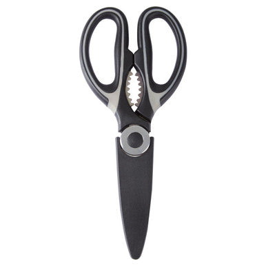 Orsina Stainless Steel Kitchen Scissors with Sheath – Black and Grey