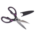 Orsina Stainless Steel Kitchen Scissors – Black and Purple Shears