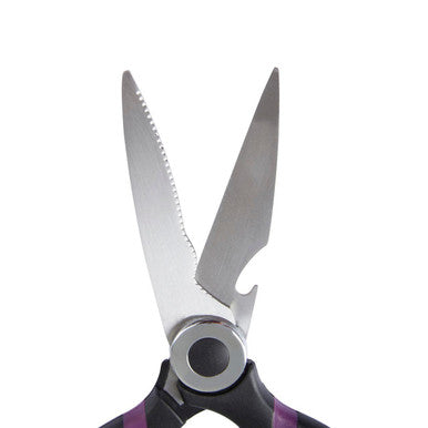 Orsina Stainless Steel Kitchen Scissors – Black and Purple Shears