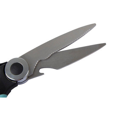 Orsina Stainless Steel Kitchen Scissors with Sheath – Black & Green