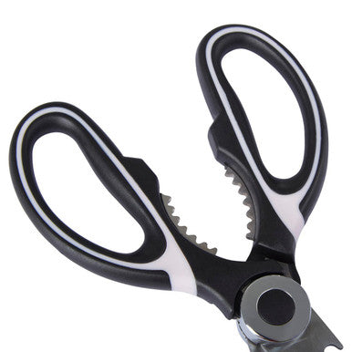 Orsina Stainless Steel Kitchen Scissors with Sheath – Black & Pink