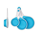 Orsina Collapsible Silicone Measuring Cups – 4-Piece Space-Saving Set
