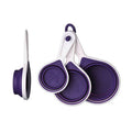 Orsina Collapsible Silicone Measuring Cups – 4 Piece Set in Purple