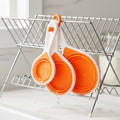 Orsina Collapsible Silicone Measuring Cups - 4 Piece Set in Orange