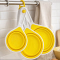 Orsina Collapsible Silicone Measuring Cups – 4 Piece Set in Yellow