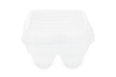 Orsina Clear Six Egg Box – Compact Refrigerator Storage with Lid