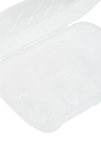 Orsina Clear Six Egg Box – Compact Refrigerator Storage with Lid