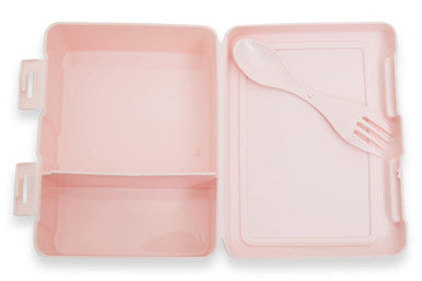 Orsina Pink 2-Section Lunch Box – Durable Meal Prep Bento Container
