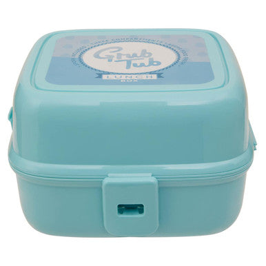 Orsina Grub Tub 4-Compartment Mint Green Lunch Box with Spork