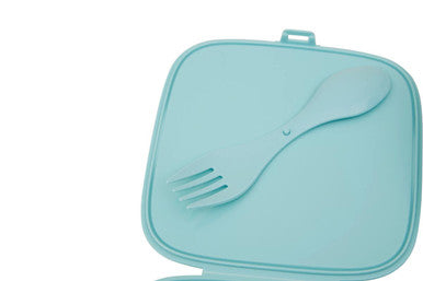 Orsina Grub Tub 4-Compartment Mint Green Lunch Box with Spork